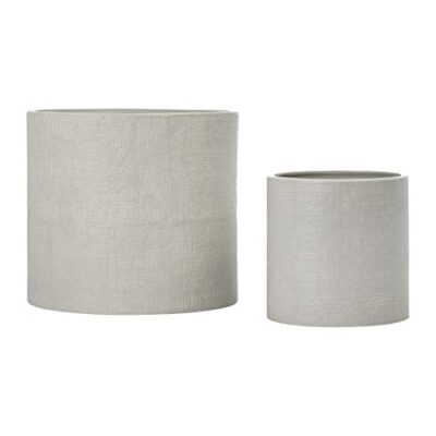 Main + Mesa Stoneware Ceramic Planters Set of 2