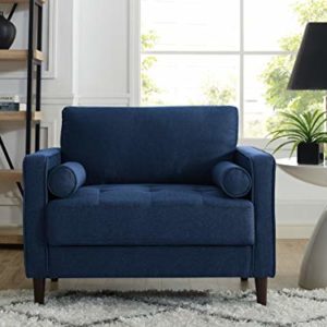 Lifestyle Solutions Lexington armchair in Navy Blue