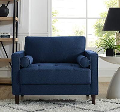 Lifestyle Solutions Lexington armchair in Navy Blue