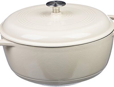Enameled Cast Iron Covered Dutch Oven 4.3-Quart