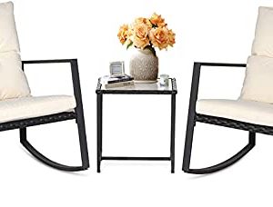 Oakmont 3-Piece Outdoor Rocking Chair Patio Set