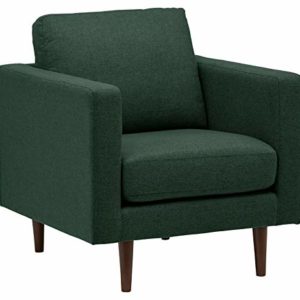 Revolve Modern Upholstered Armchair with Tapered Legs