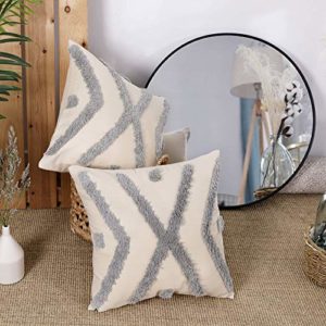 Boho Decorative Tufted Throw Pillow Cover