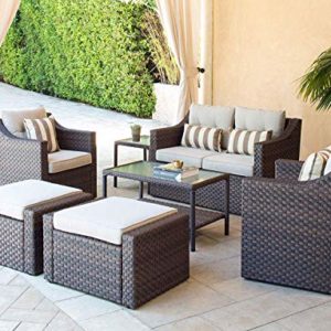 7-Piece Wicker Outdoor Patio Furniture Set