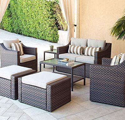 7-Piece Wicker Outdoor Patio Furniture Set