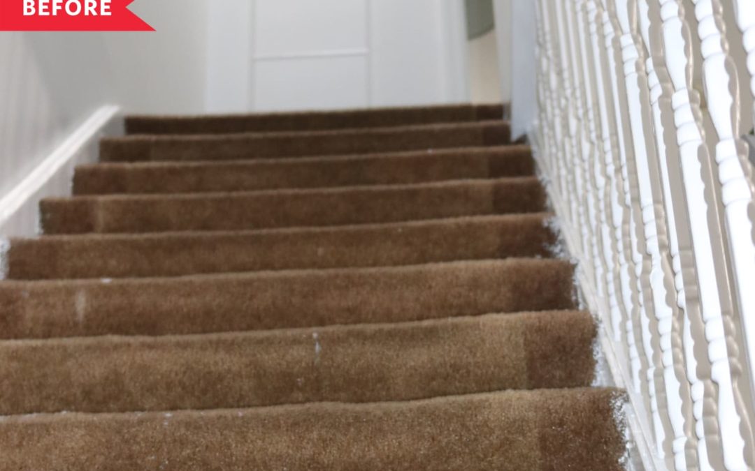 B&A: A $350 Vintage-Meets-Modern DIY Stair Redo Saved This Couple Thousands