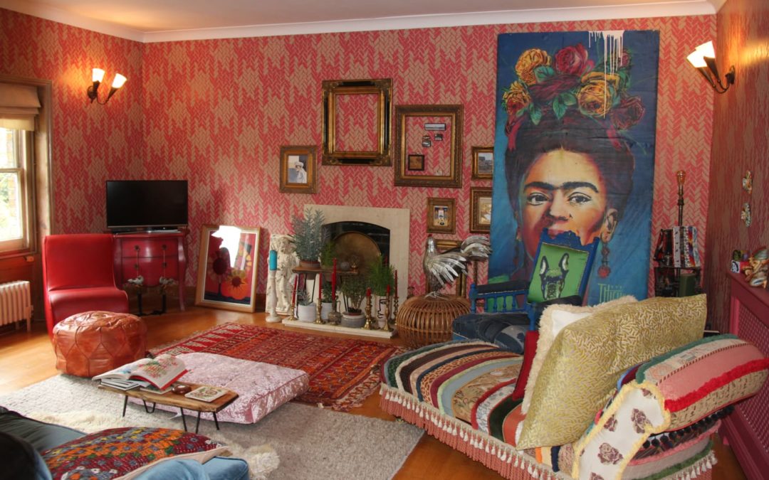 This Artist’s Colorful London Home Features Wild Wallpaper Patterns