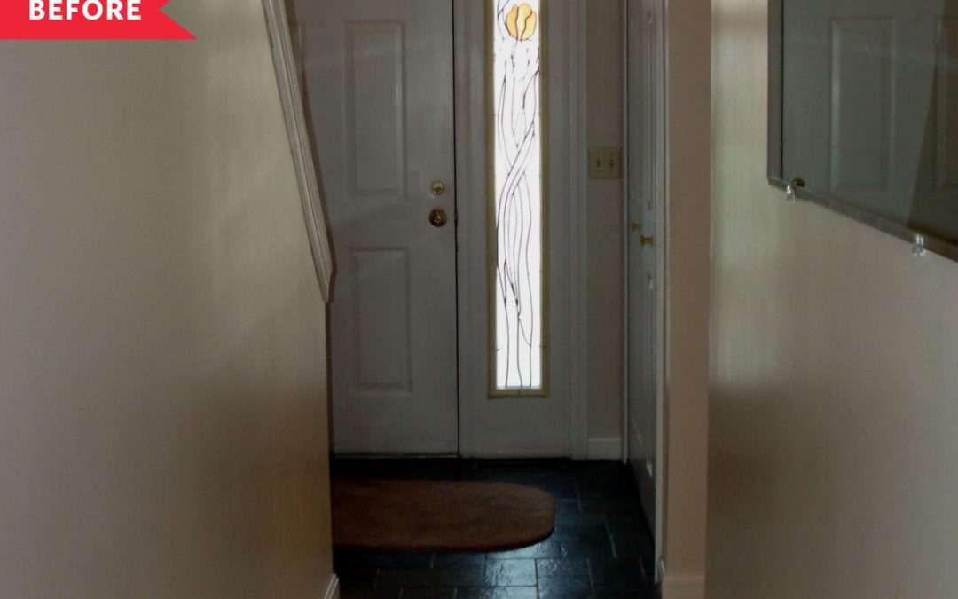 Before and After: Smart Swaps Make This Dark, Cramped Entryway Unrecognizable