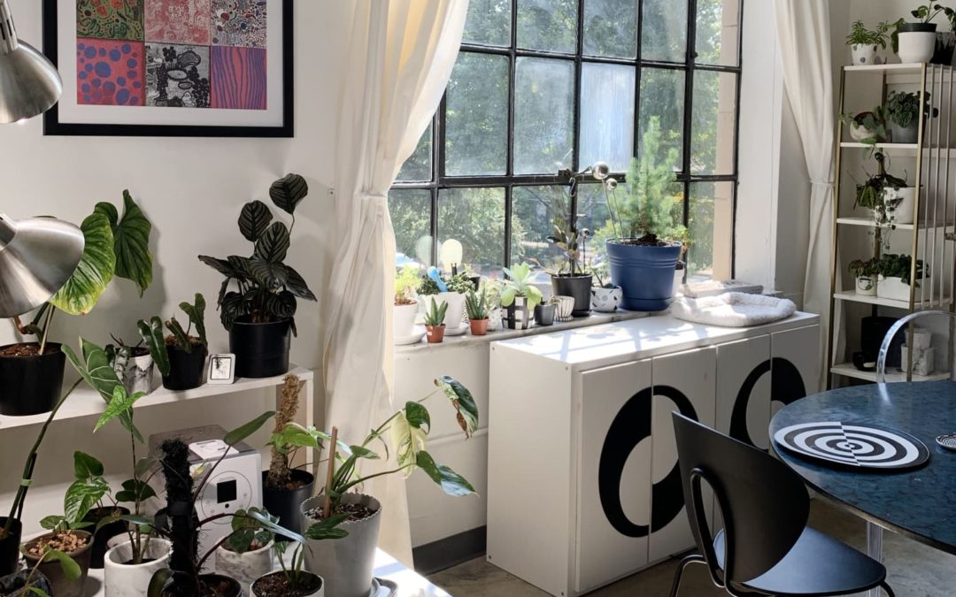 A Tropical Plant Collector’s Atlanta Loft Is a Love Letter to Post Modernism