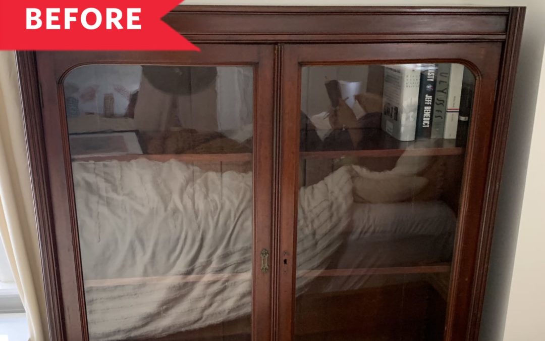 Before & After: An Old Freebie Cabinet Becomes a Modern Statement Piece for $200