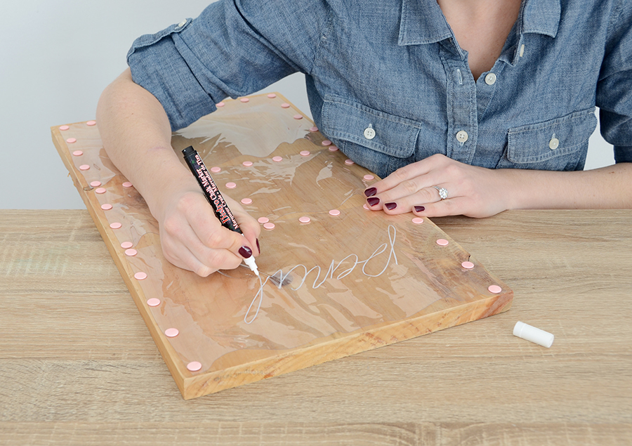 DIY Clear Pocket Wall Organizer