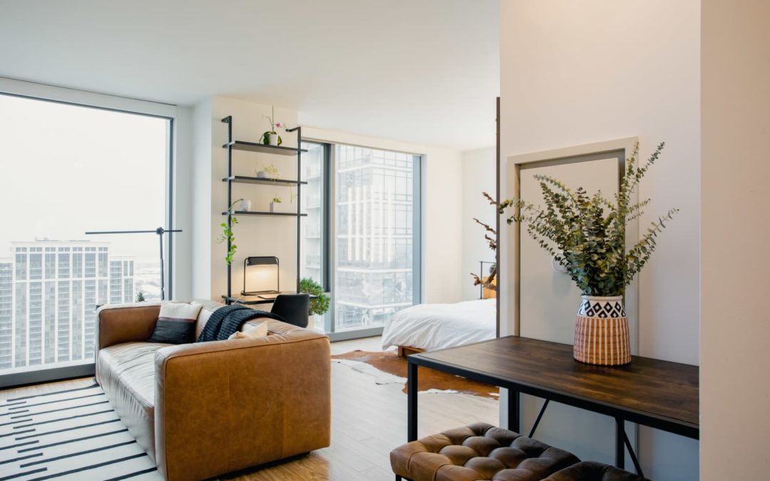 This 642-Square-Foot Chicago Studio Contains a Creative DIY Moss Art Piece