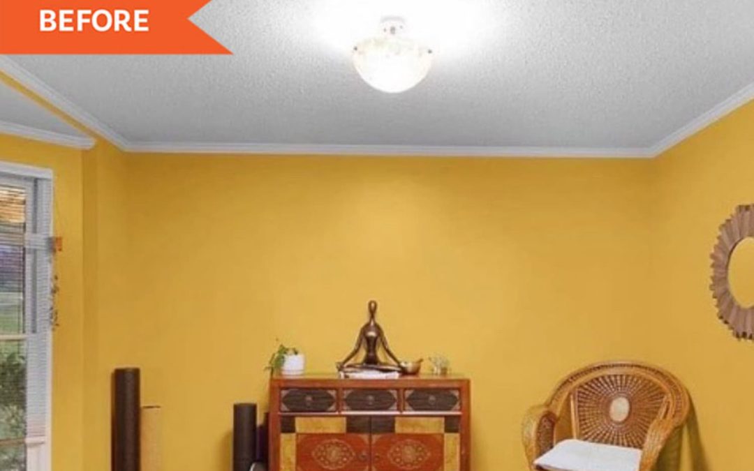 B&A: A Yellow Meditation Space Becomes a Dramatic, MCM-Inspired Dining Room