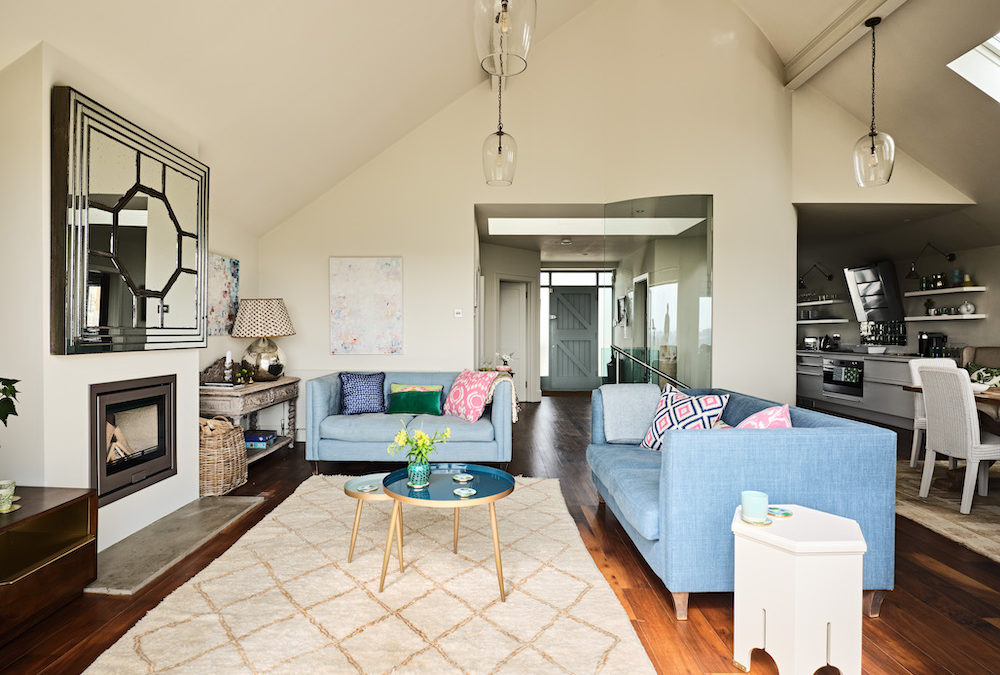 Explore this converted workshop turned home – with its colourful new interior