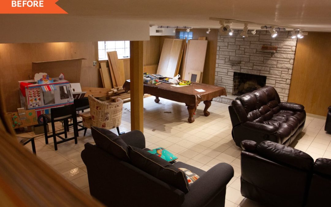 Before and After: HGTV’s “Renovation Goldmine” Revamps a Basement