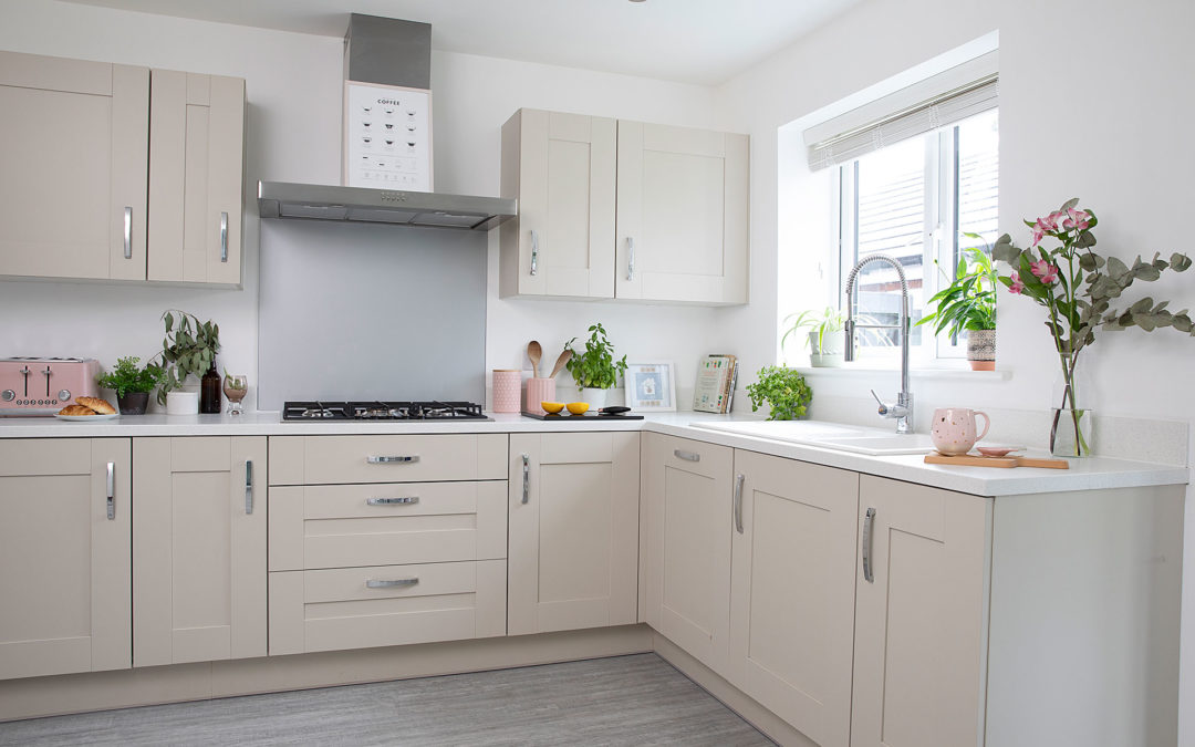 Colour blocking and clever upcycles have added personality to this four bedroom new build
