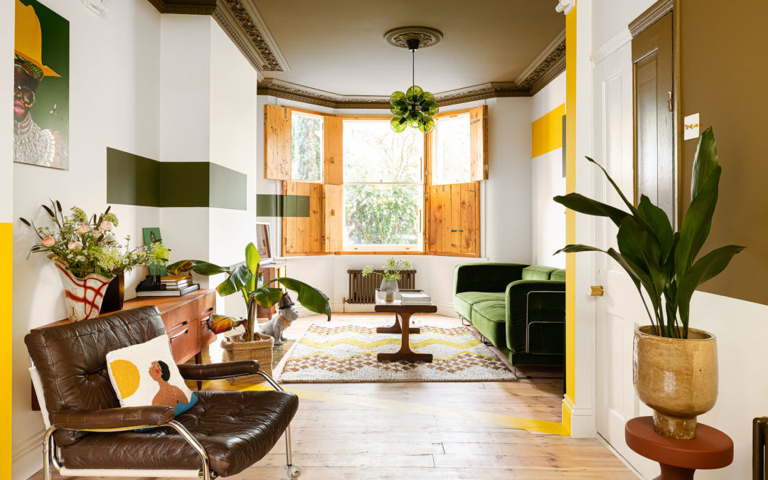 This Victorian terraced house has a cool vintage vibe that doesn’t shy away from colour