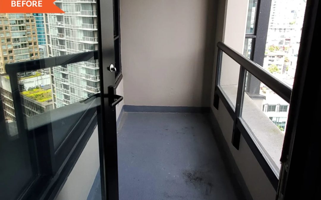 B&A: A Renter’s Under-$200 Redo Turns a Bare Balcony into a Joyful Hangout