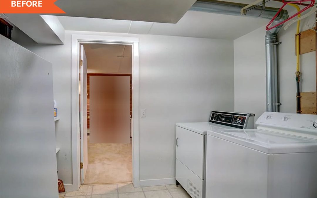 B&A: 3 DIY Projects in 1 Day Made My Disaster Area Laundry Room Actually Usable