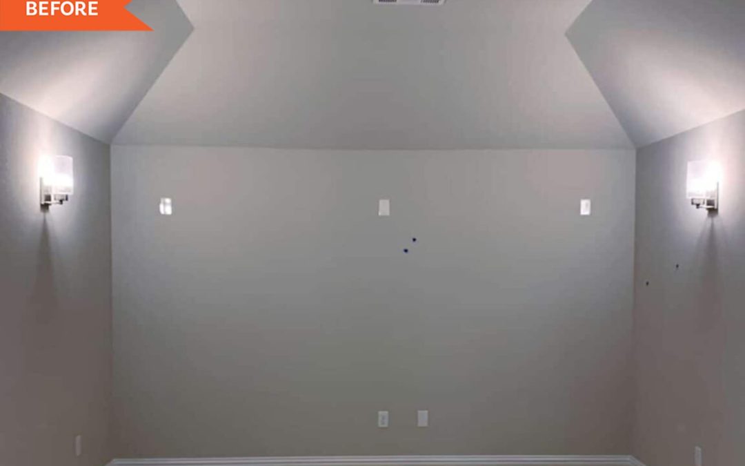 B&A: A Blank Basement Becomes a Hangout-Ready, Hollywood-Inspired Movie Room