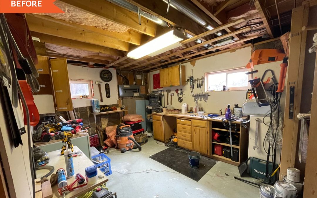 B&A: A “Dumping Ground” Basement Becomes a Functional Workshop