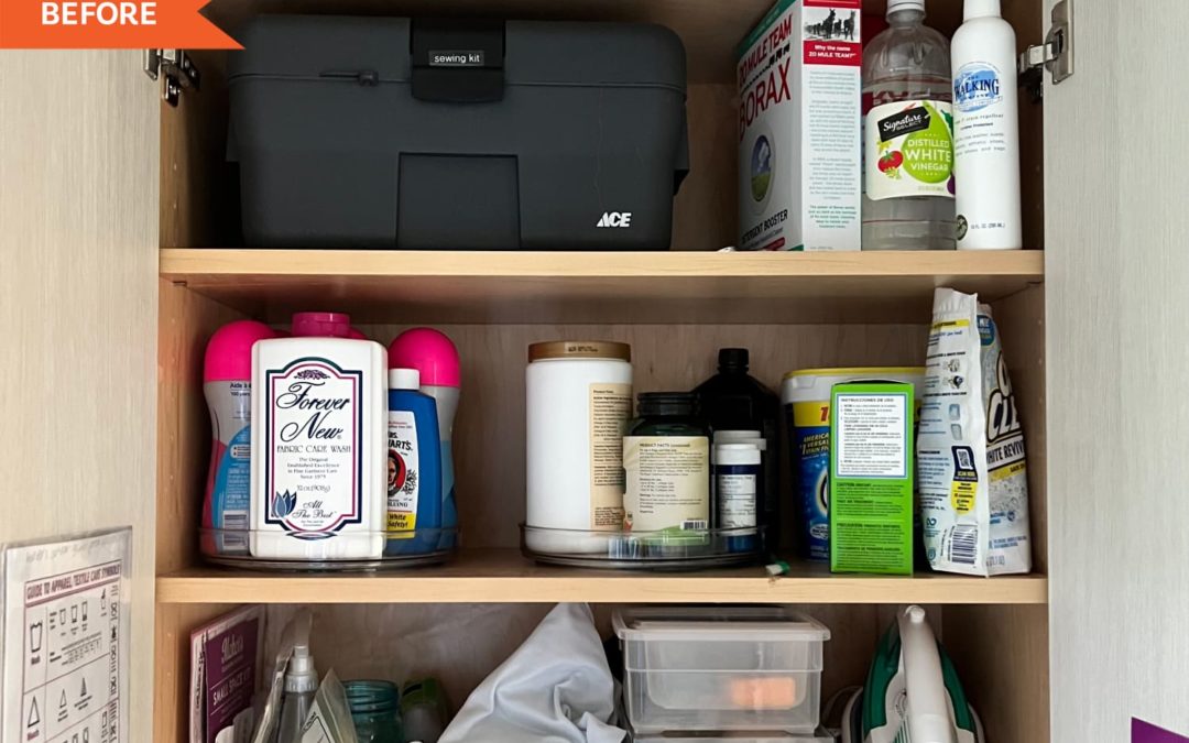B&A: A Pro Organizer Beautifully Reorganizes Her Laundry Room Cabinets