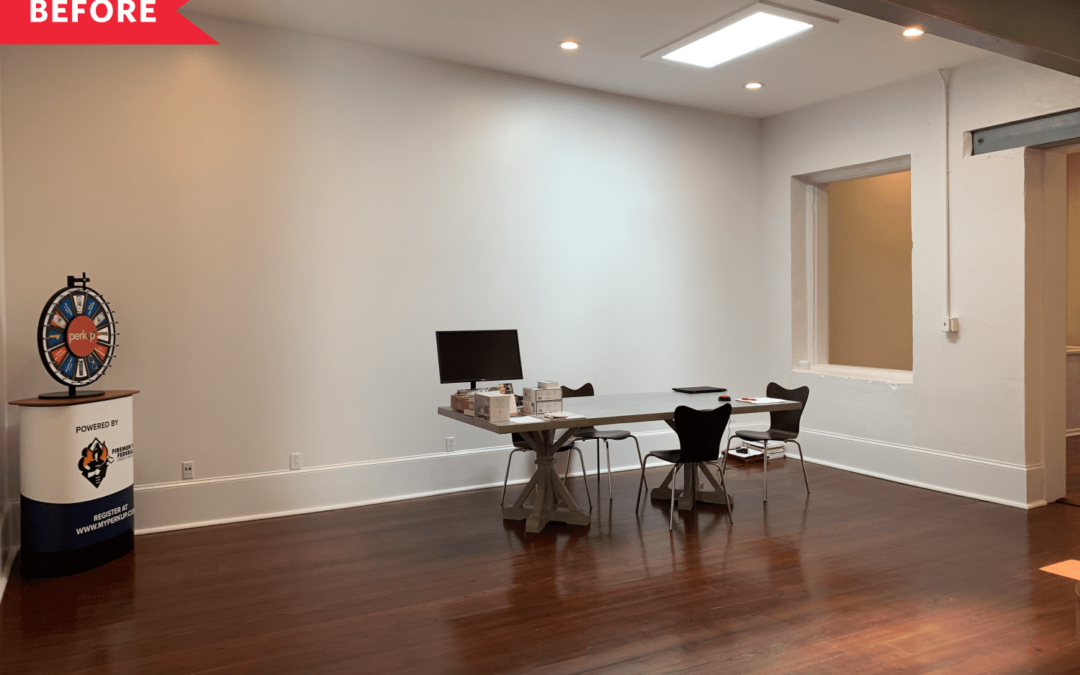 Before and After: A Dark, Choppy Office Gets a Bold, Bright Makeover