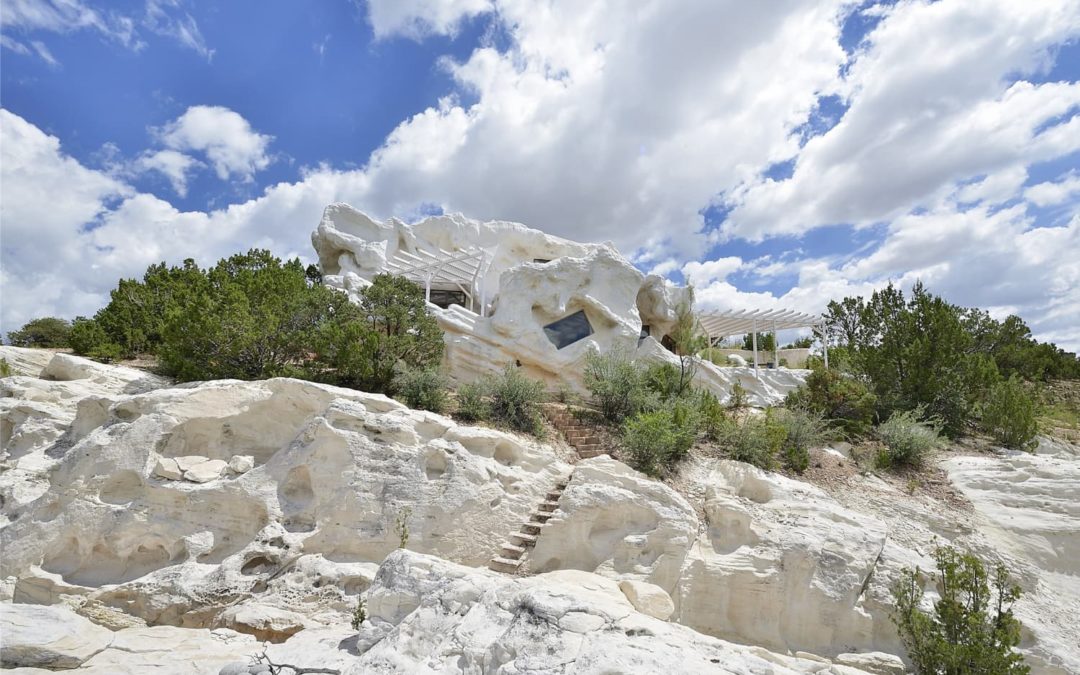 This Epic Home for Sale in New Mexico Looks Like a Cloud Carved Out of Stone