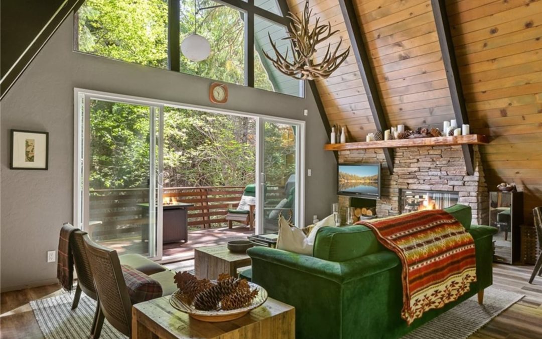 This Woodsy A-Frame for Sale in California Is a Hygge Haven