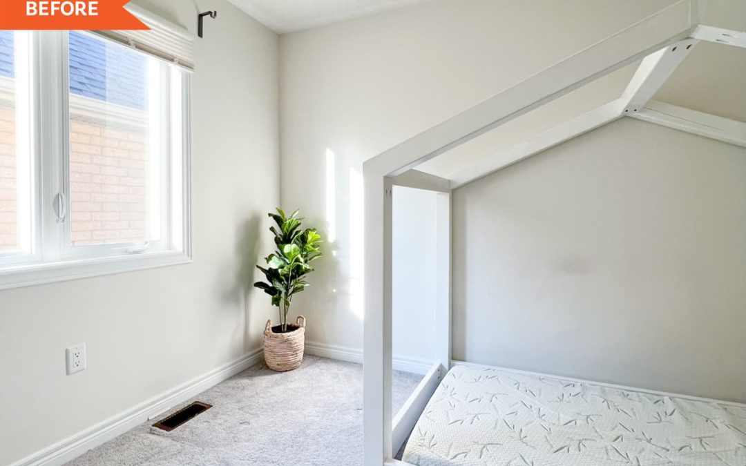 B&A: A $600 DIY Revamp Fills This Plain Bedroom with Color and Whimsy