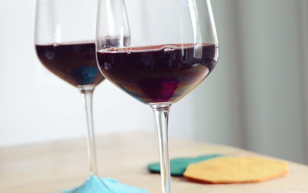 DIY No-Sew Felt Wine Glass Coasters