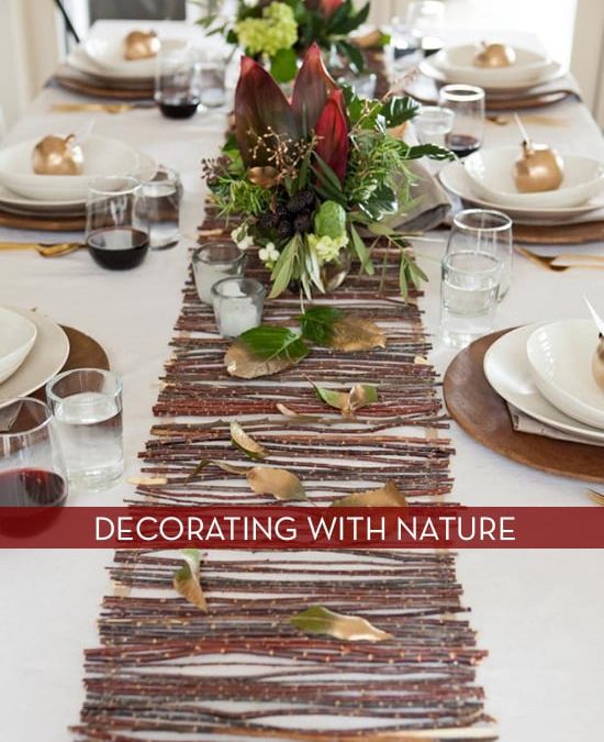 Decorating Your Thanksgiving Table With Items Found In Nature