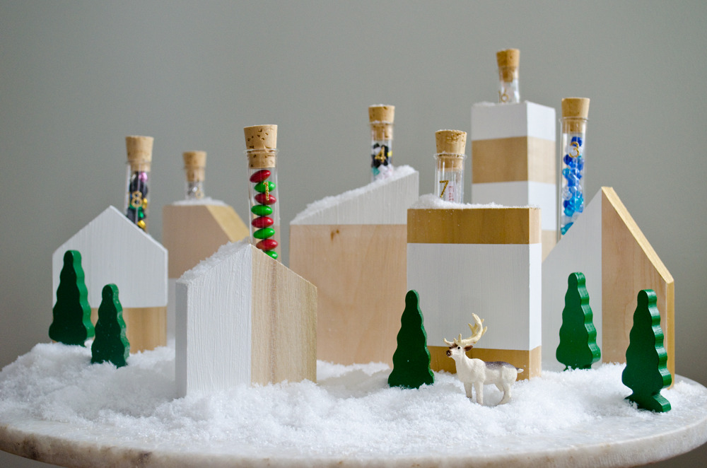 How to Make a Sweet Modern Advent Calendar Village