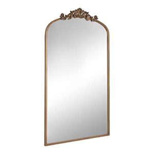 Antique Vintage Full-Length Arched Gold Wall Mirror 24x42