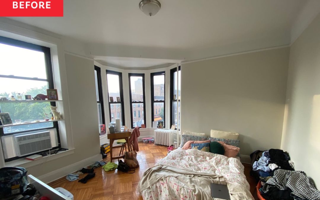 B&A: A Glam Rental Bedroom Redo Took Inspiration from a Surprising Source