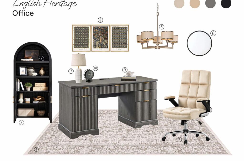 English Heritage Office Room: Board with Shopping List