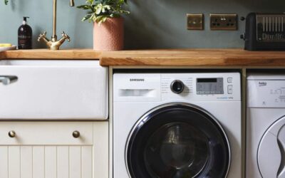 Rylan’s sleek washing machine set-up is hiding a genius solution to make laundry day twice as fast