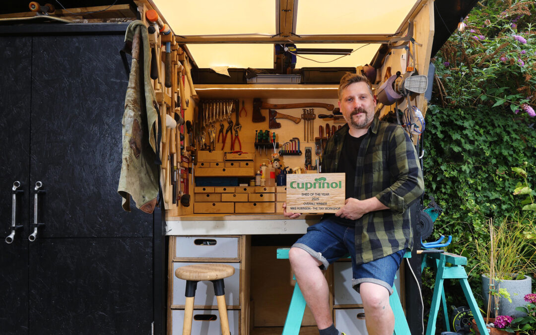 You’d never guess this narrow garden shed was hiding a fully-functioning workshop