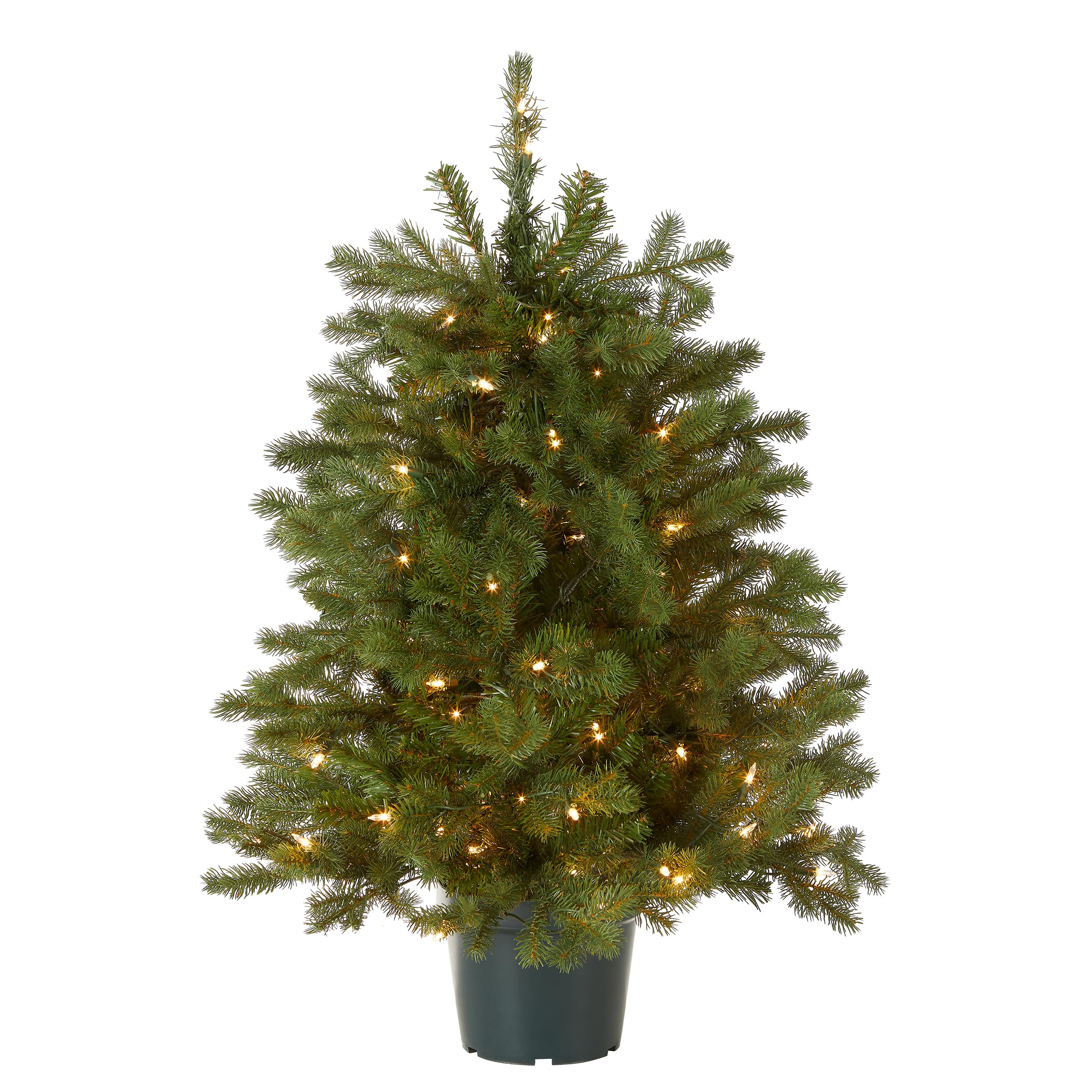 3 ft Pre-Lit Hampton Spruce Mini Artificial Christmas Tree - Image 5