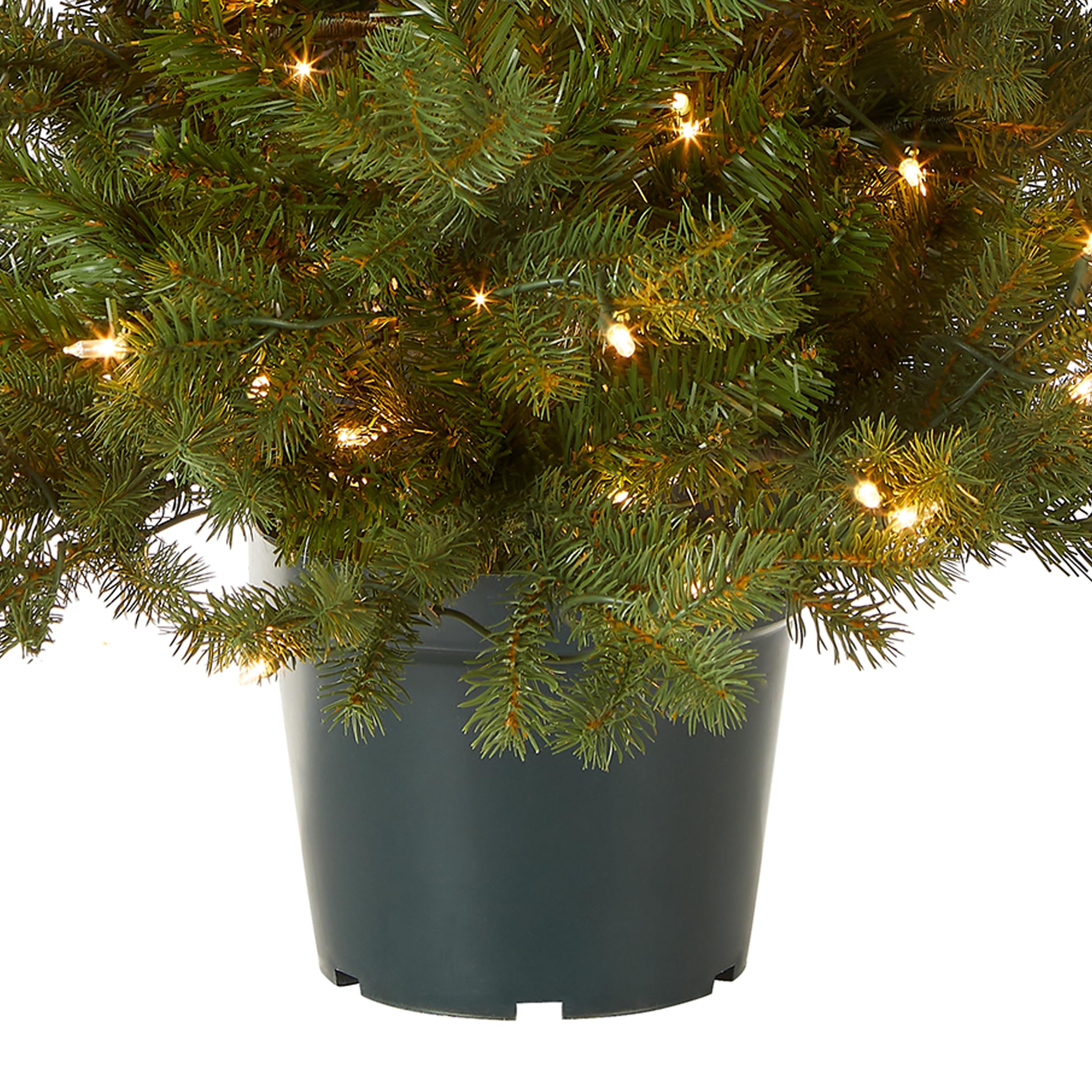 3 ft Pre-Lit Hampton Spruce Mini Artificial Christmas Tree - Image 2