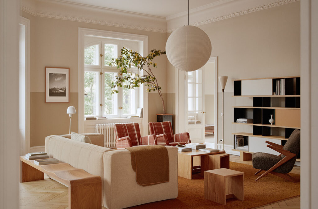 Looking Through the Scandinavian Apartment: A Warm, Neutral Interior