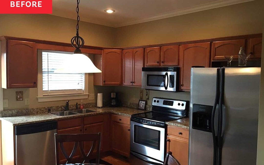 This “Stuck in 2007” Kitchen Got a $600 Makeover (It’s So Boho!)