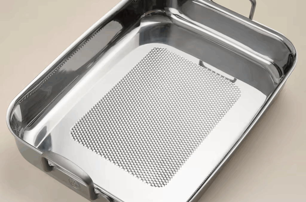 Tom Kerridge has designed the perfect roasting tray for potatoes with M&S – its honeycomb surface helped me make my best ever roast dinner