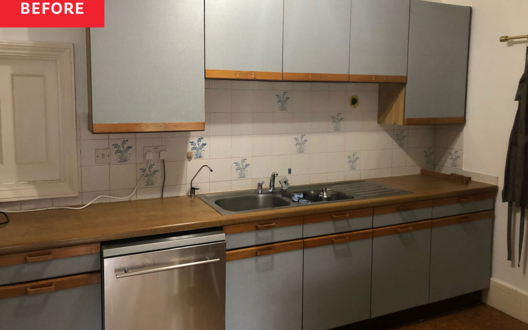 An “Extremely Dated” English Kitchen Gets a Cottage-y Update for $3,000
