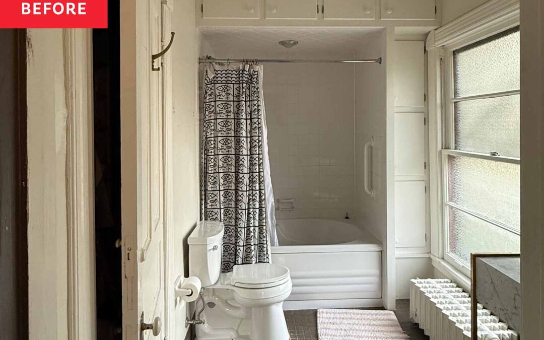 This “Very Old” Bathroom Is Unrecognizable After a $150 Weekend Makeover