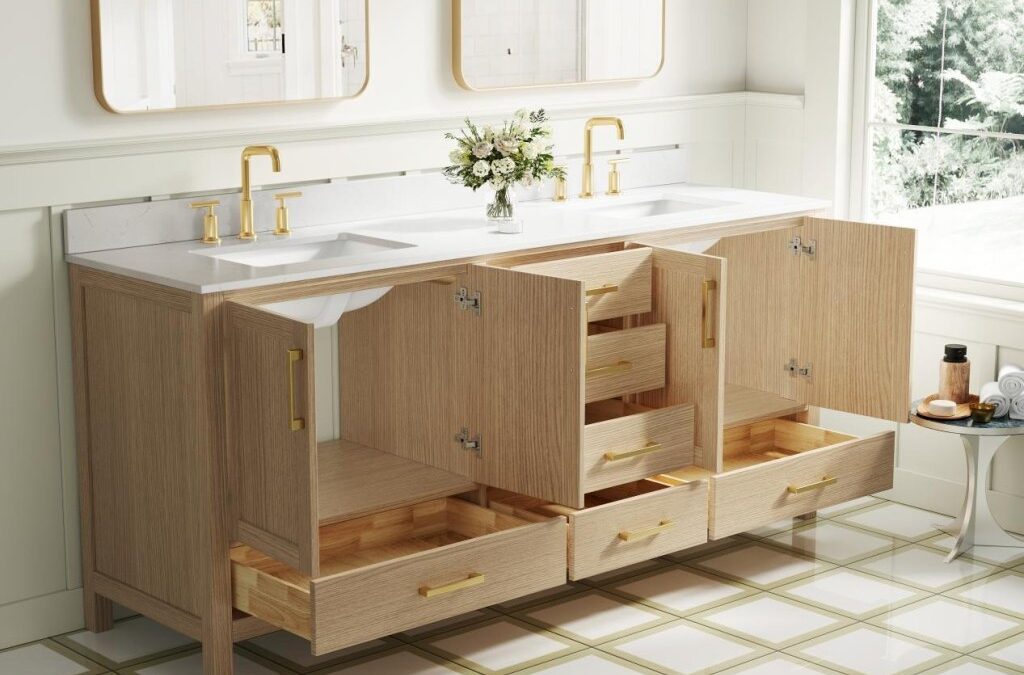 What Colors Pair Best with Light Wood Vanities for Bathrooms?