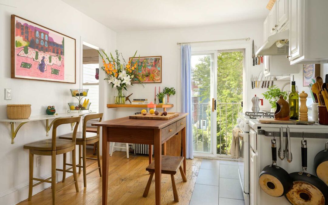 She Opted Out of “Traditional” Furniture Like Dressers or Media Consoles in This Small Apartment