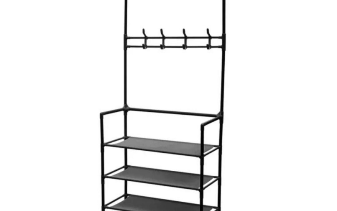 This £10 Argos shoe rack is perfect for keeping muddy boots and wet jackets tidy this autumn